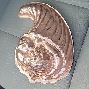 Vintage Copper Aluminum Jello Molds Cornucopia Mid Century Kitchen Decor